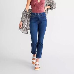 Good American Good Legs High Rise Straight Stretch Jean